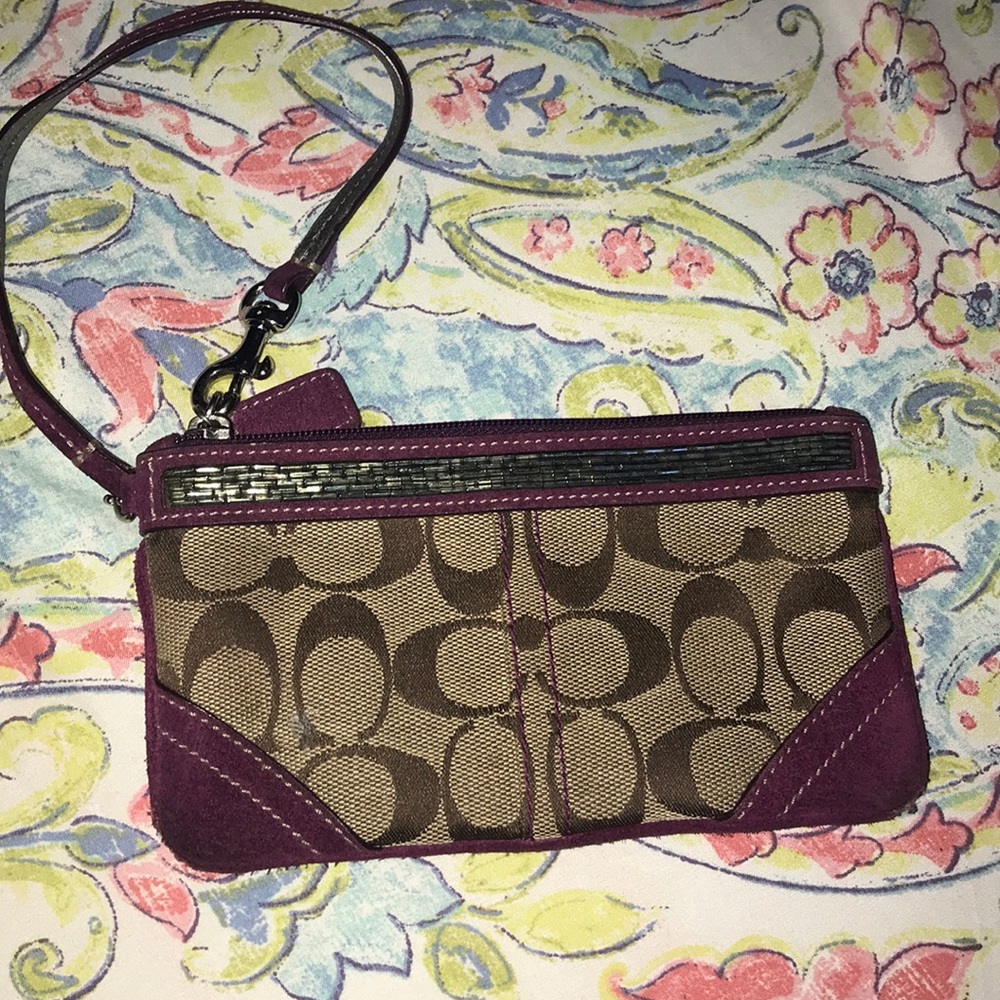 Authentic coach wristlet
